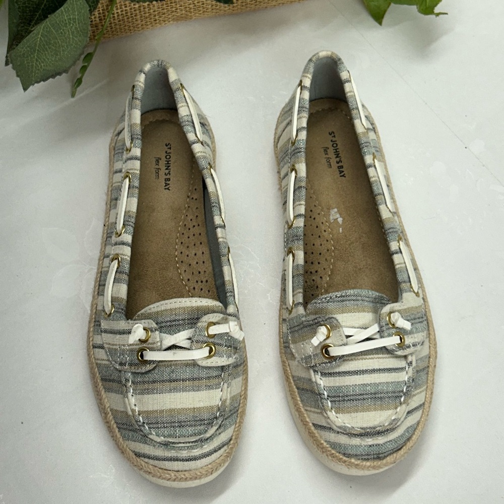 Striped Women's Loafers